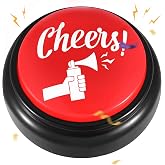HyDren Air Horn Sound Button with Cheers and Applause for Dance Party | 3.94 Inches Diameter, Noise Maker Buzzer, Funny Cheers Button, Desk Toy, Sporting Event, Birthday Gag Gift, Teens Gadget