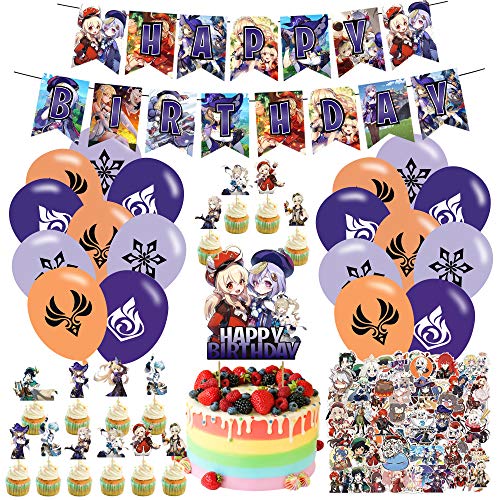Genshin Impact Party Supplies,Birthday Party for Genshin Impact ,Party