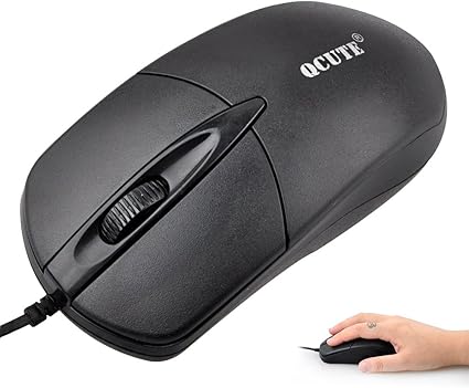 Amazon ベーシック Usbマウス Qcute Usbマウス 有線光学式 3ボタン 人体工学デザイン ブラック マウス 通販