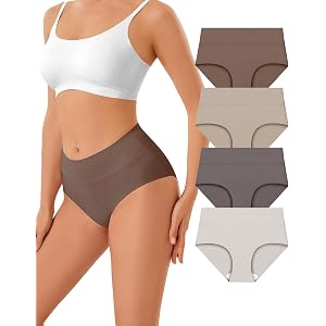 GYDEK Womens Underwear Seamless High Waisted Tummy Control Panties No Show | Full Coverage, Lightweight, Soft Stretch, Cool a