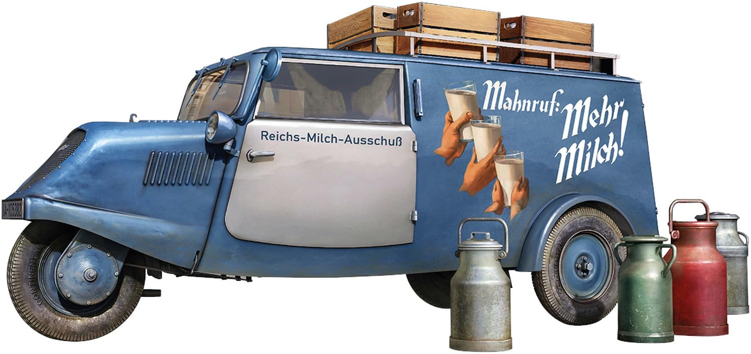 Miniart 1:35 - Tempo A400 Lieferwagen Milk Delivery Van