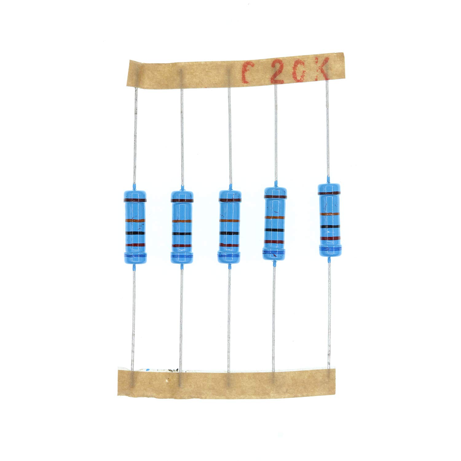 HUABAN 50PCS 2 Watts 2W 620K Ohm 1% Metal Film Resistor