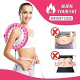 Sedol Smart Weighted Hula Hoop Gift Set – Auto-Spinning Fitness Hoop Pink view 5