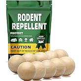 Ndumuqo Rodent Repellent Balls Indoor/Outdoor Mice Repellent Indoor, Rat Repellent for Outside, Outdoor Mouse Repellant, Peppermint Balls for Rodents, Rat Repeller for Car Engines 10P