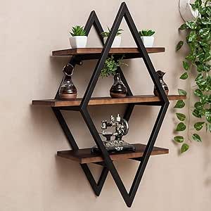 ZXYY Regal Wall estanterías Paredes Retro Paredes de Madera Maciza