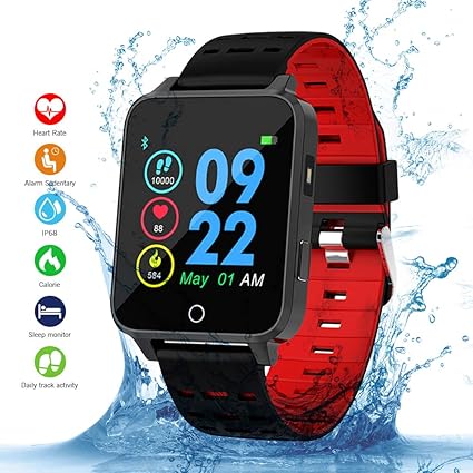 Qimaoo Smartwatch, Reloj Inteligente Hombre Mujer IP68 ...