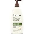 Aveeno Daily Moisturizing Lotion, Dry Skin, Non Comedogenic, Prebiotic Oat, Daily Moisturizer, Fragrance Free, 532mL
