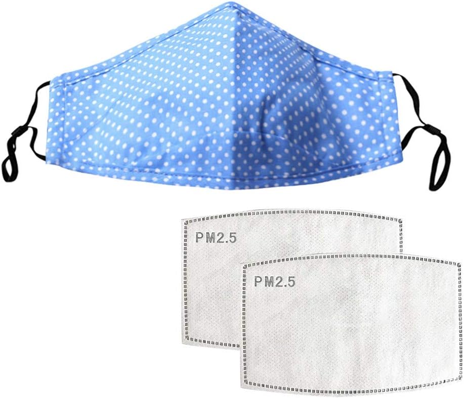 JIUDASG Universal Reusable Dust-Proof and Smog Washable Breathable Face Shield with Filter for Adults