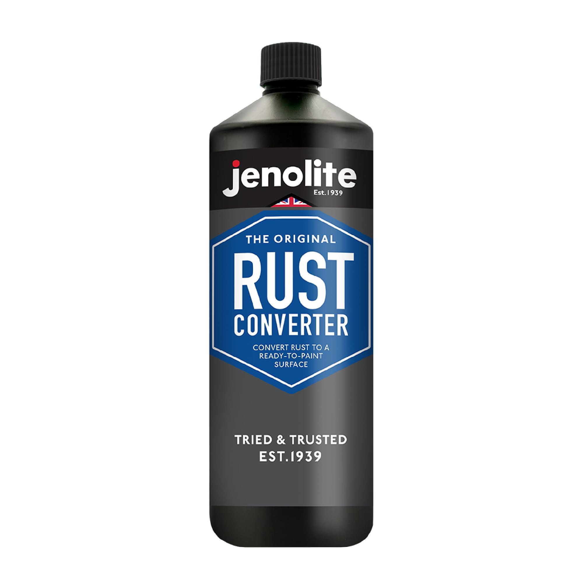 JENOLITE Rust Converter Liquid | 1 Litre | Corrosion Inhibitor & Metal Treatment | Surface Remedy & Remover for Cars | Converts Rust into a Stable, Primed & Ready-to-Paint Surface