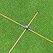 The Elixir Set of 2 Golf Alignment Stick Rods Training Aids + (2) 90 Degree Connector, 36 inches Rods fits in Your Golf Bag, Golf Swing Plane Aiming Putting Practice Trainer Aid Equipment Rod Sticks