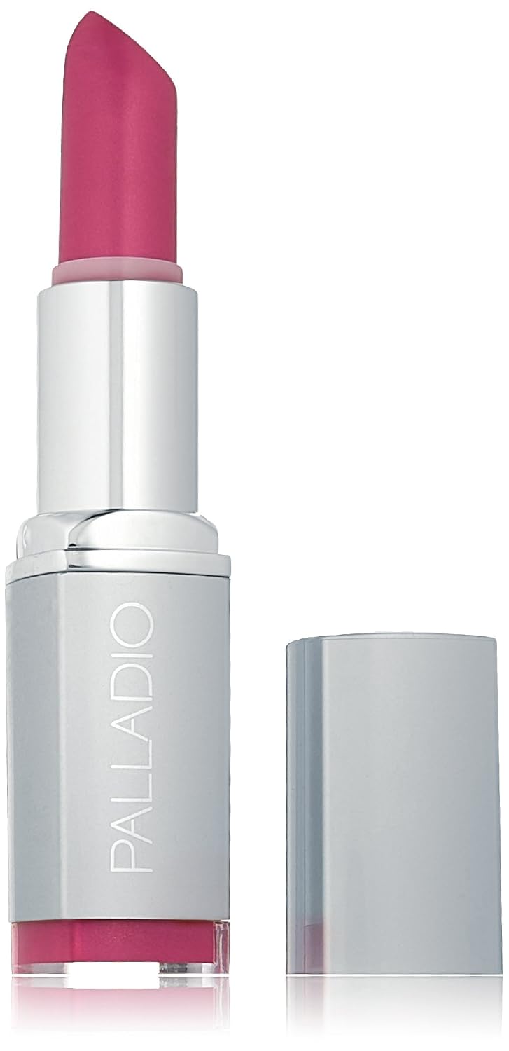Palladio Herbal Lipstick, Silver Rose, Rich Pigmented and Creamy Lipstick, Infused with Aloe Vera, Chamomile & Ginseng, Prevents Lips from Drying, Combats Fine Lines, Long Lasting Lipstick