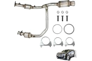 JaoRop 645155 Catalytic Converters Fits For 2015-2020 Cadallac Escalade & ESV 2014-2020 Chevy Silverado Tahoe Suburban 2014-2020 GMC Sierra 1500 Yukon Denali SLT XL Denali SLT 6.2L V8 197191 197192