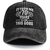 Gsspvii It Took Me 70 Years to Look This Good Hat for Women Men, Funny Adjustable Embroidery 70th Birthday Baseball Cap