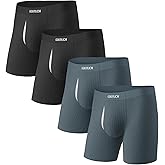 GOOTUCH Men's Modal Breathable Underwear, Moisture Wicking Odor Control Boxer Briefs, Ultra-Soft Stretch Seamless(2&4 pack)