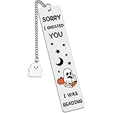 Cute Bookmarks for Women Book Accessories for Reading Lovers Funny Bookmarks for Women Cool Spooky Ghosts Valentine Bookmark Valentines Day Gifts for Friends Female Teacher Galentines Gifts