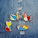 WINZIK Lapel Pins Set Novelty Cute Cartoon Brooch Badges for Children Adults Clothes Backpacks Decor (Funny Cute Animals Pins Set of 9)