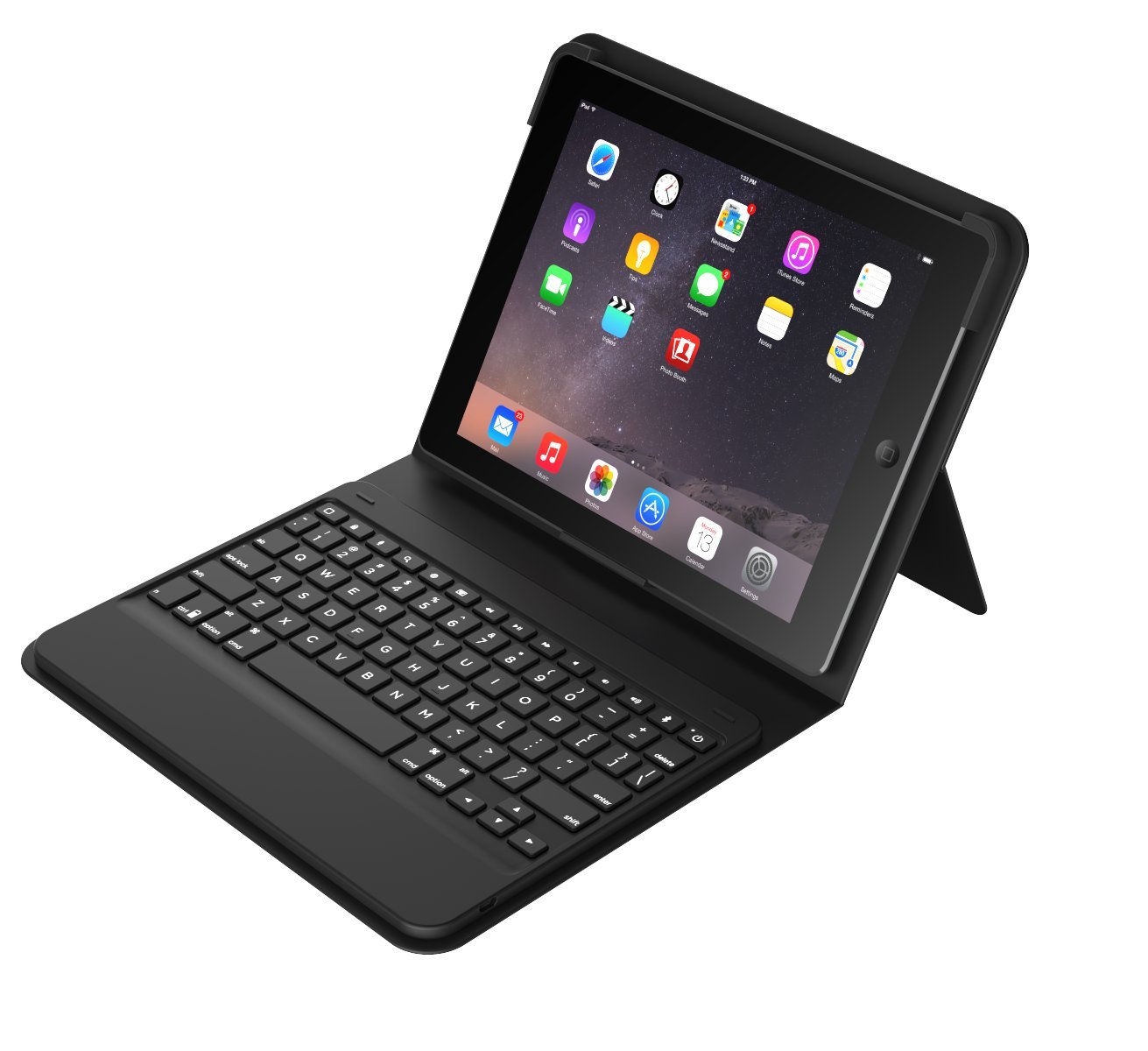 ZAGG Messenger Folio Case with Bluetooth Keyboard for iPad mini 4 - Black