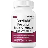 Fairhaven Health FertilAid for Women | Prenatal Vitamin Fertility Supplements for Women | Conception for Her with Vitex and Folate | Support Cycle Regularity and Ovulation* | 90 Capsules