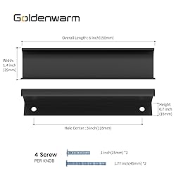 goldenwarm 10 Pack Finger Edge Pulls for Black