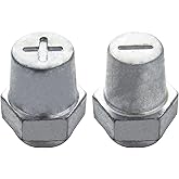 Ampper 5/16"-18 Thread Female Lead Battery Charging Posts Adapter +/-, 2 Pc | Battery Terminal Charging Posts Adapter, Lead Battery Terminal Post Adapter (+/-) for 5/16"-18 Stud Charging &amp; Extension