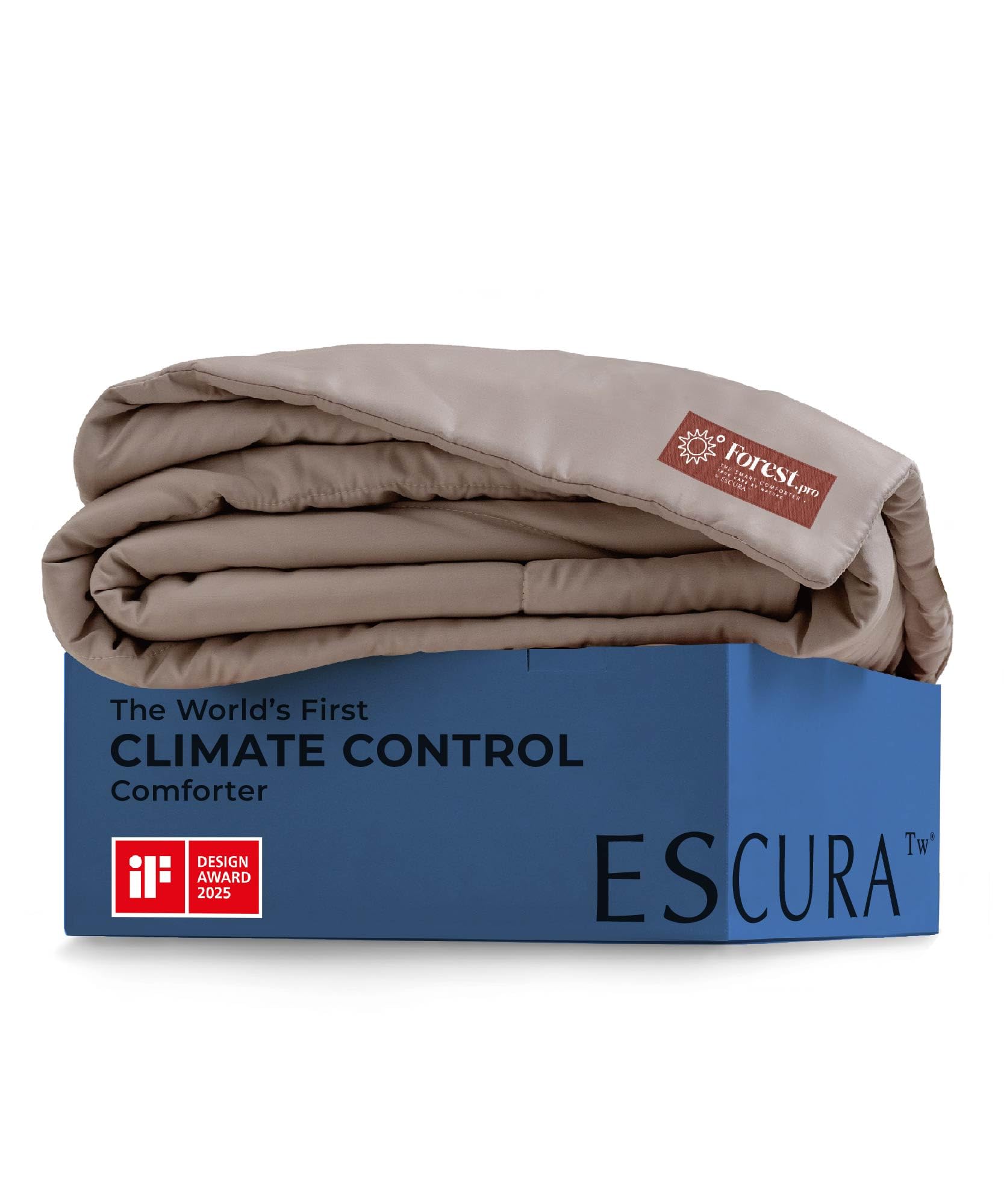 Photo 1 of ESCURA Tw® Climate Control Comforter, Full/Queen, German Patented PCM Down Alternative All-Season Design for Hot Sleepers & Night Sweats, Bamboo Lightweight Breathable Hypoallergenic Blanket