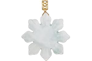 ALOHAPLUS 18K Solid Yellow Gold Natural Grade A Jadeite Filipino Sun, Genuine Jade Pendant Necklace, Philippines Tradition Heritage Cultural Symbol, Philippine Pride, Handcarved Jadeite, with Gift Box