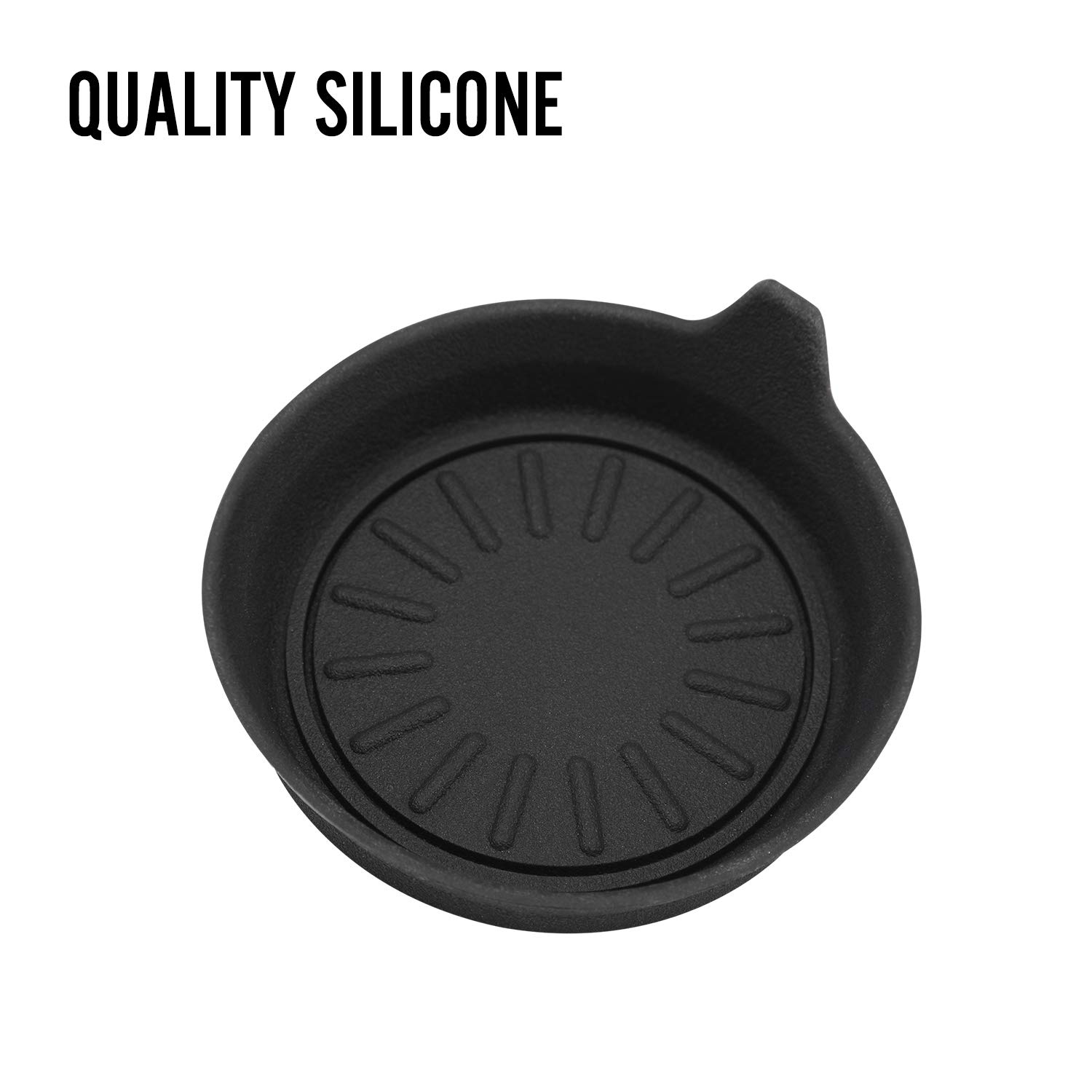 Seven Sparta Car Cup Holder Coasters, Silicone Coasters for Cup Holders, Universal Vehicle Cup Holder Coasters, Set of 4 Pack, 3-1/8\