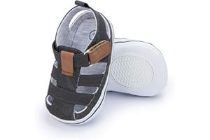 HsdsBebe Infant Baby Boys Girls Summer Beach Sandals Breathable Athletic Anti-slip Soft Sole Newborn First Walker Crib Shoes
