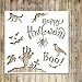 Aozer Halloween DIY Decorative Stencils Set of 6 Pack 6x6 Inch for Painting on Wood, Craft Cards Making, Wall/Glass Painting, Home Decor Or More