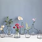 ZONYEO Minimalist Metal Vase Type C Black