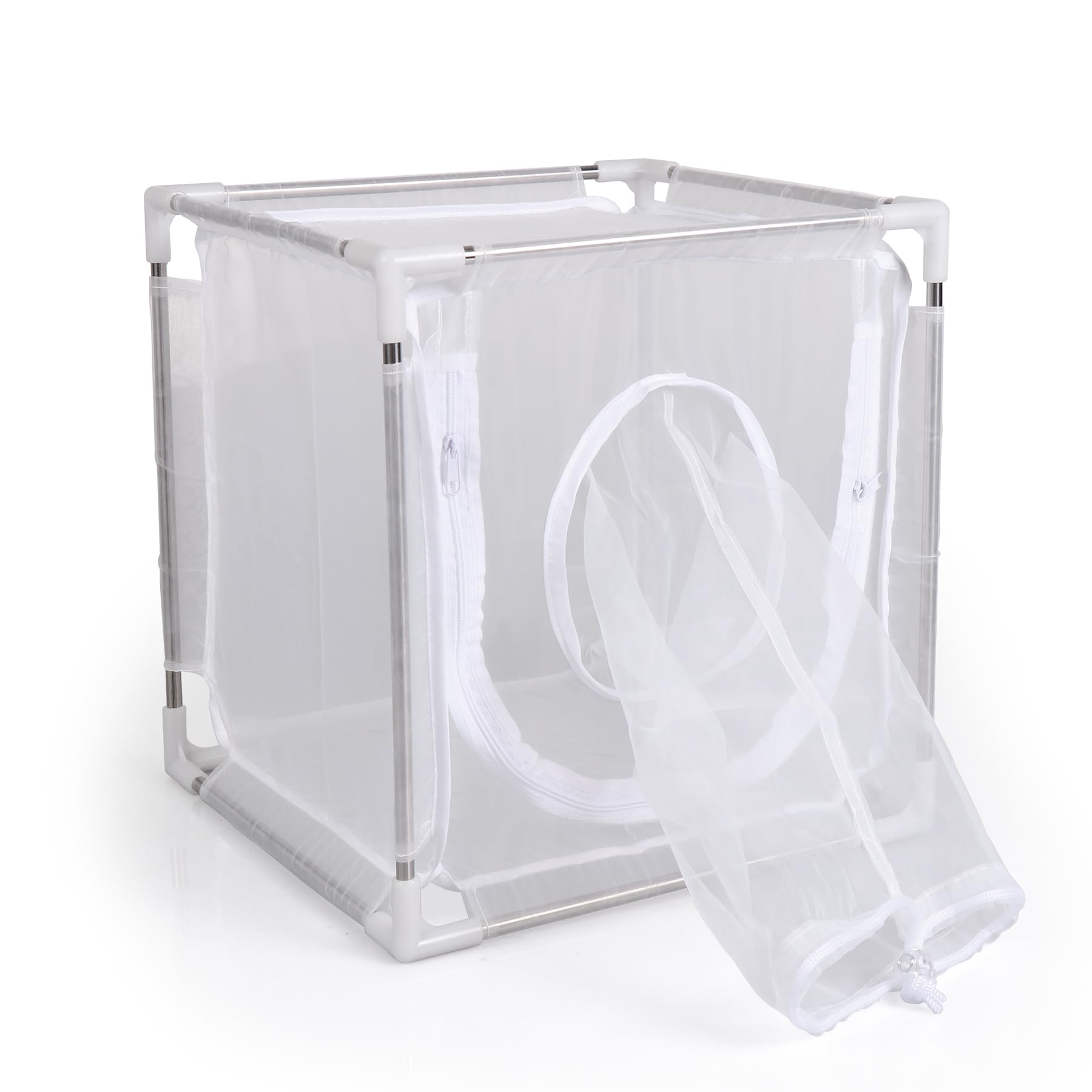 Photo 1 of RESTCLOUD Insect Breeding Cage, Insect Rearing cage with Ultra Fine Mesh, Size 12" x 12" x 12"