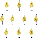 AZ FLAG Set of 10 South Vietnam Table Flags 4x6in 15x10 cm Mini Desk Flags