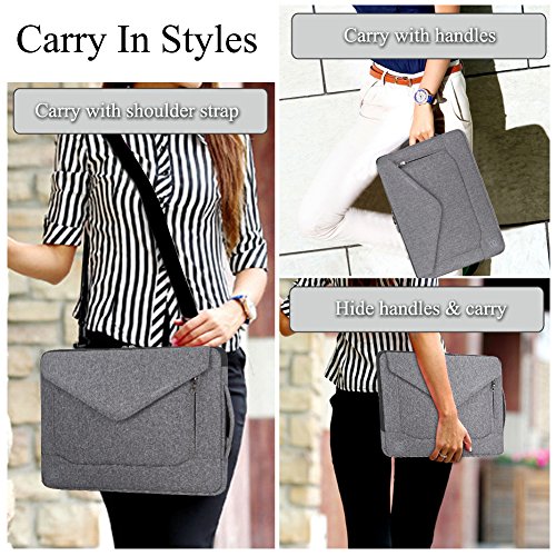 image for BRINCH 15.6 Inch Laptop Sleeve Case Protective Bag,Water Resistant Env
