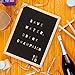 WishBoard Wooden Felt Letter Board, Extra-Large 12x16 Inches, 340 Bronze and 340 White Letters&Emoji, Wood Stand, Wall Mount, 3 Free Canvas Bags for Letters + Scissor