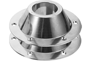 CVUTOVO 2pcs Aluminum Rv Table Base Pedestal Mount Lightweight Table Mounting Bases for Rv Trailer Camper