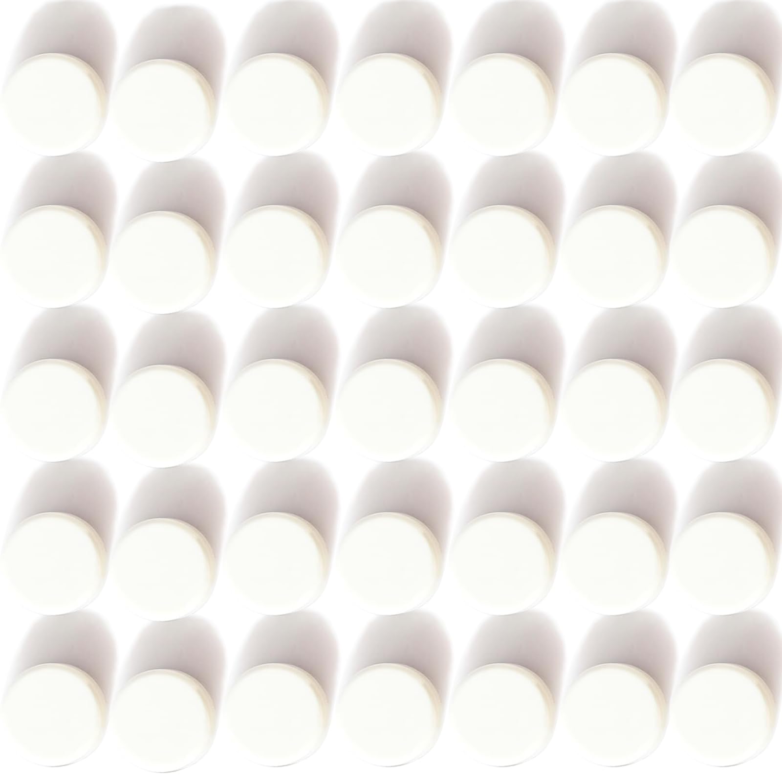 ZDZBLX Fridge Magnets, 40Pcs Strong Small Magnets for Whiteboard, Heavy Duty Mini Round Magnet, Tiny Craft Magnets for Adults, Cute Notice Board Magnet, Kitchen, Office & School Magnetic Dots (White)