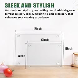 Seelenruhe Tempered Glass Cutting Boards for