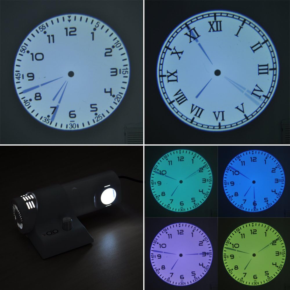 Princeway Innovative Powerful 5W LED Analogue Projection Clock