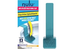 Nulu (2 Pack) Anti-Urine Splash Toilet Bowl Clip, Gift for Men and Boys, Lavender Lemon Scent, Reduce Urine Splashback, Urine Splash Guard, Potty Training Aid