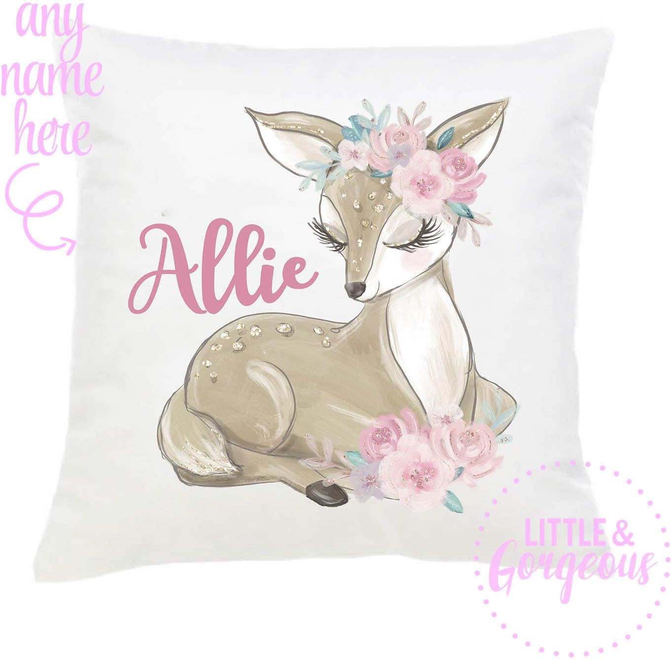 woodland nursery pillow