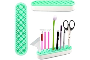 Multi-Purpose Desktop Organizers Silicone Cosmetic Storage Box, Pen Holder Sewing Tool Storage Box Desktop Storage Box for Br