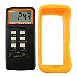 Digital 2 Channels K-Type Thermometer w/ 4