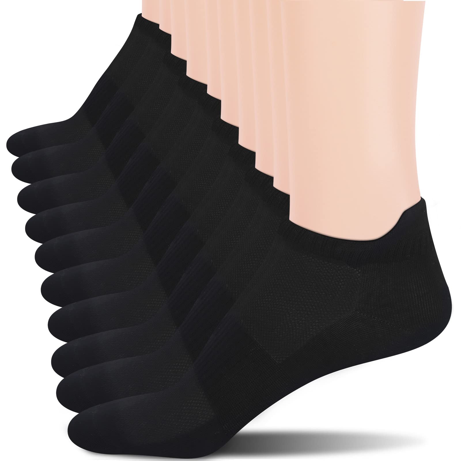 Photo 1 of Cozi Foot Ankle Socks for Women: 10 Pairs Cotton Soft Fabric Black