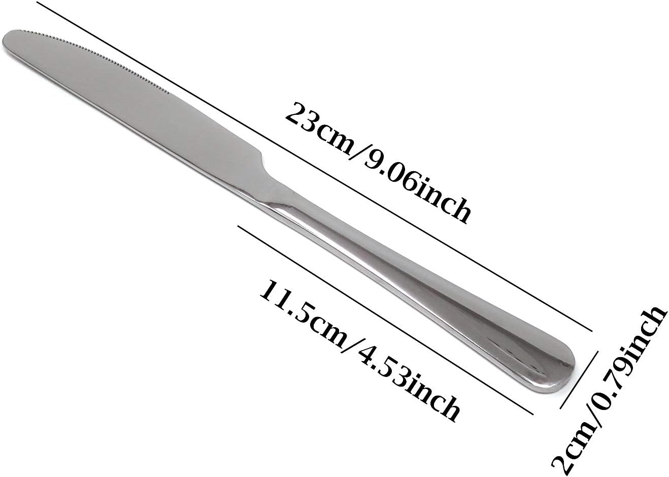 Honbay 4PCS Stainless Steel Dinner Knives for Home and Restaurant: Kitchen & Dining