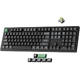 Keychron K10 Ultra 8K Wireless Mechanical Keyboard Full-Size Layout | 2.4 GHz &amp; Bluetooth, ZMK &amp; Launcher, 760-Hour Battery with Apex Banana Switches for Mac Windows Linux (Hot-Swappable)
