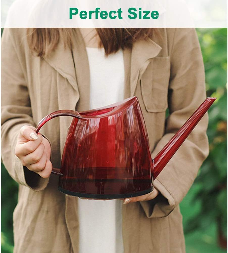 Long Spout Watering Can Indoor, Small Watering Cans for House Plants, Flowers, Succulents, with Plant Mister Spray Bottle (Red) : Garden & Outdoor