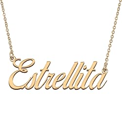 HUAN XUN Customized Custom Simple Any Name Necklace