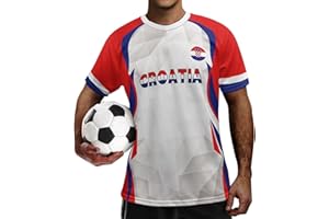 Goncariar Mens Soccer Jersey Short Sleeve Jersey Shirts for 2026 World Cup Breathable Sports Top Athletic Training Shirt