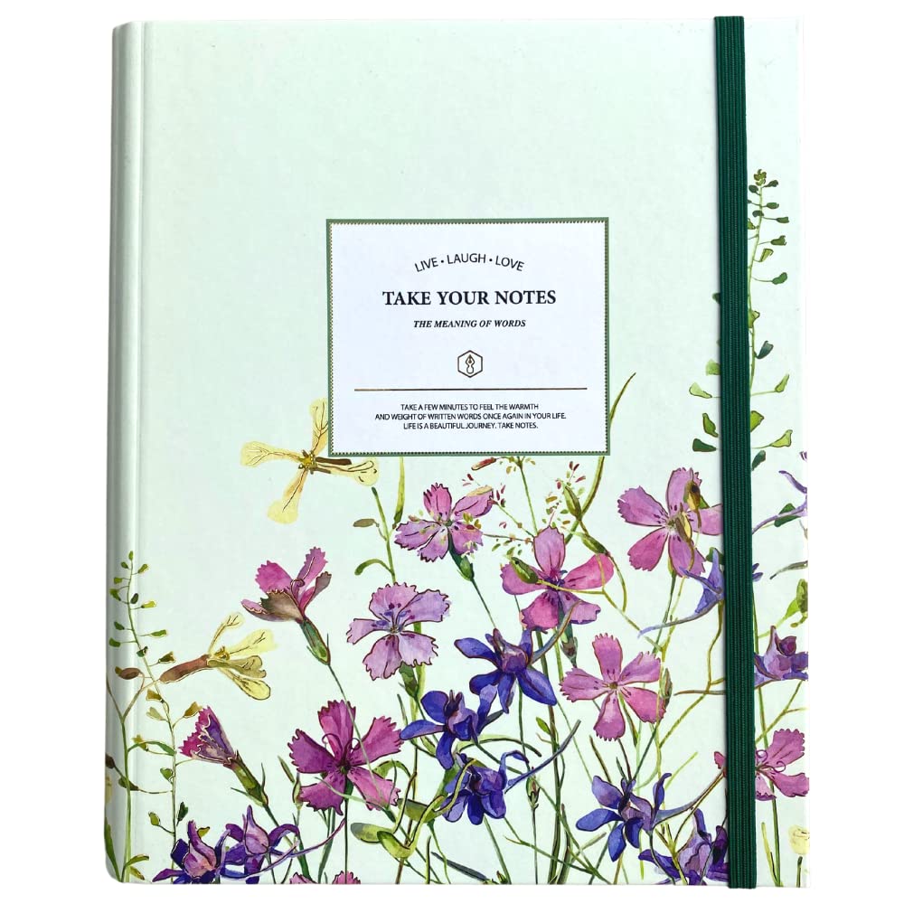 Elegant Notebook Notepad "Take your notes", Hardcover, A5, Lined 192 pages, Luxury notebook, Elegant Printing Series, Diary writing lined, Daily work spiral