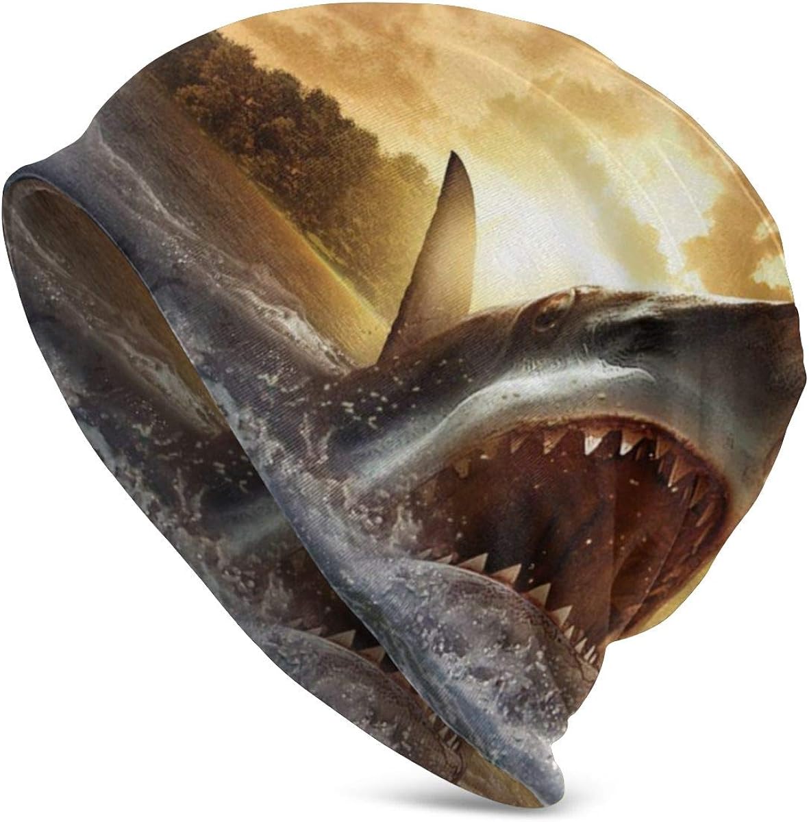 Watercolor Vibrant Cactus Men Women Winter Beanie - Unisex Cuffed Plain Skull Knit Hat Cap